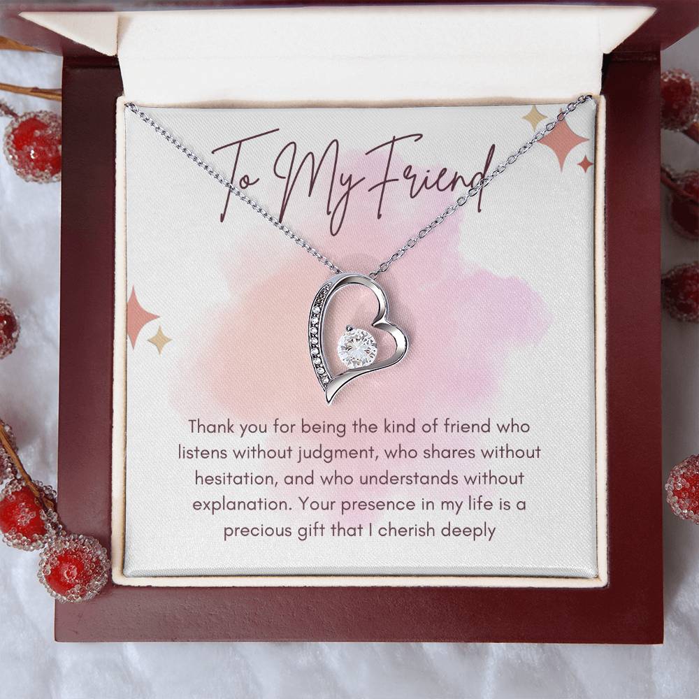 To My Friend Forever Love Necklace