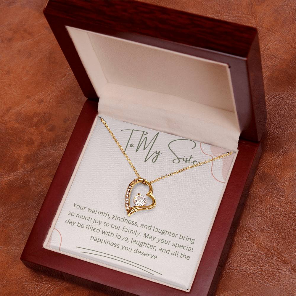 To My Sister Forever Love Necklace