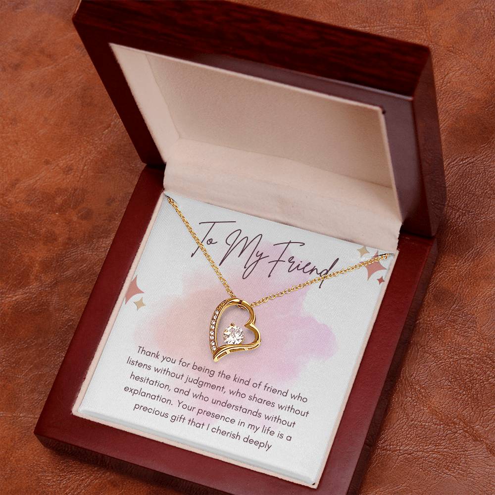 To My Friend Forever Love Necklace