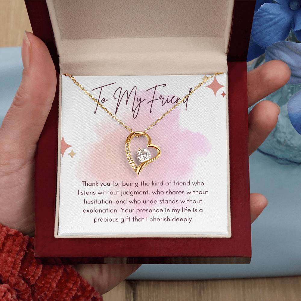 To My Friend Forever Love Necklace