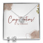 Congratulations Love Knot Earring & Necklace Set