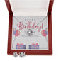 Happy Birthday Love Knot Earring & Necklace Set