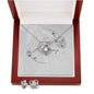 Happy Anniversary Love Knot Earring & Necklace Set