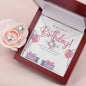 Happy Birthday Love Knot Earring & Necklace Set