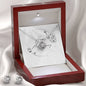 Happy Anniversary Love Knot Earring & Necklace Set