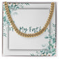 To My Father Cuban Link Chain