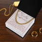 To My Boyfriend Cuban Link Chain