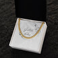 To My Father Cuban Link Chain