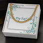 To My Father Cuban Link Chain