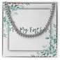 To My Father Cuban Link Chain