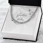 To My Father Cuban Link Chain