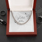 To My Father Cuban Link Chain