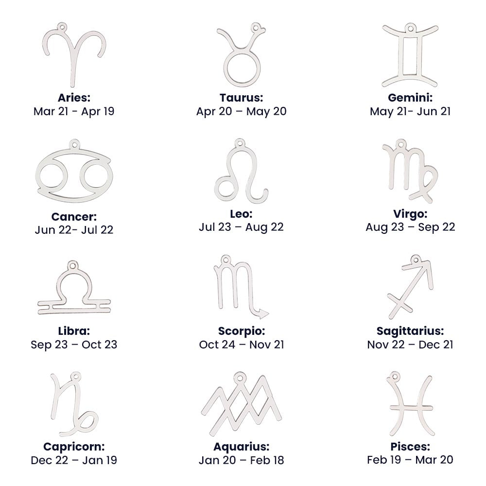 To My Boyfriend Zodiac Symbol Necklace