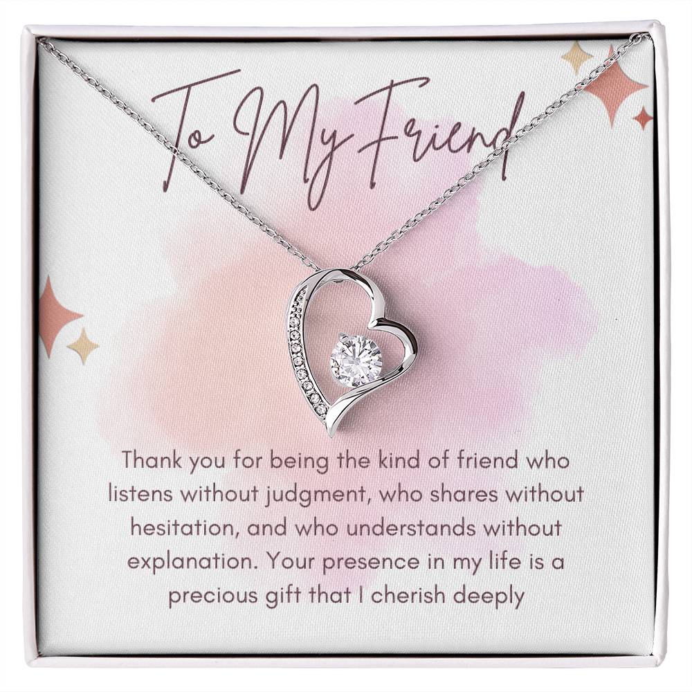 To My Friend Forever Love Necklace