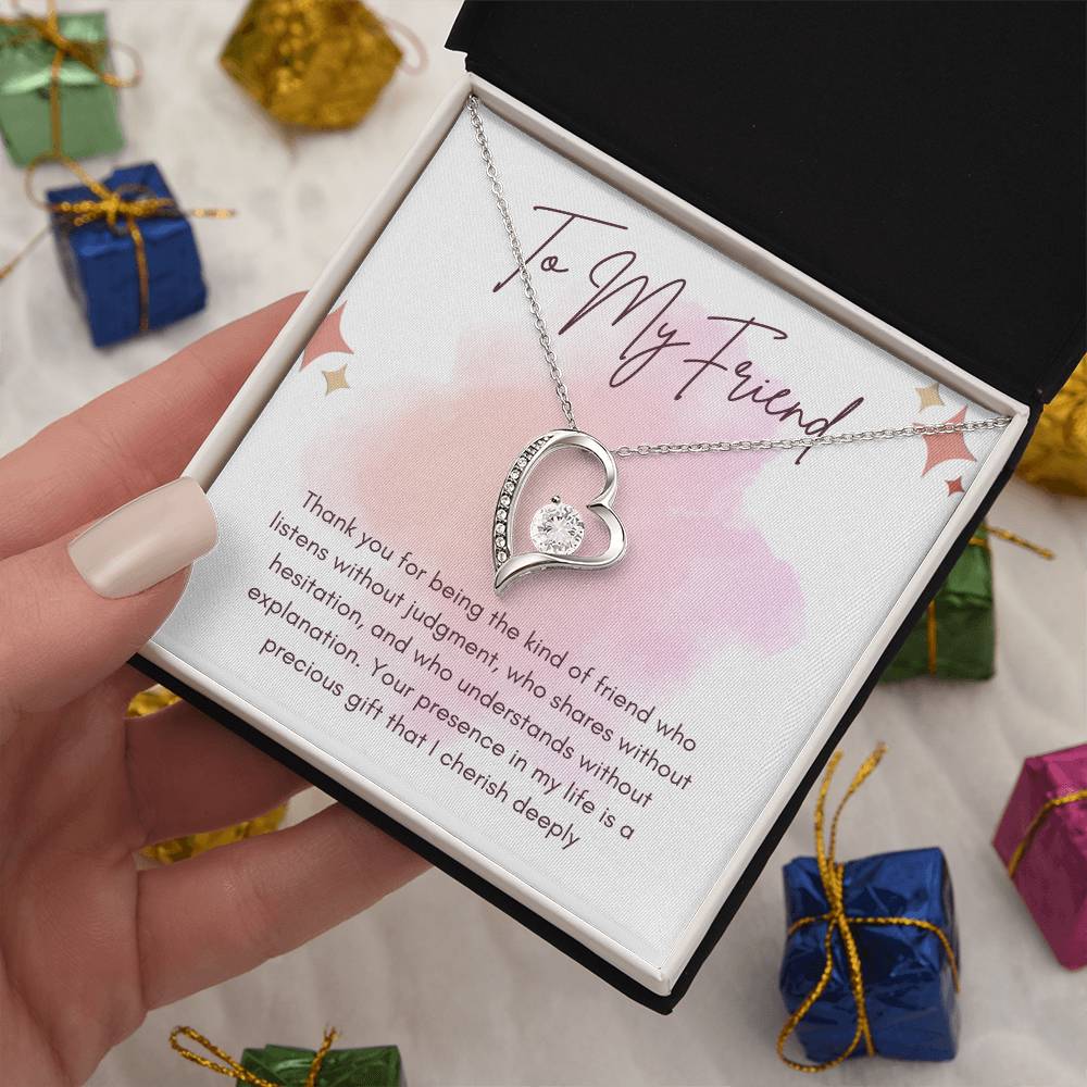 To My Friend Forever Love Necklace