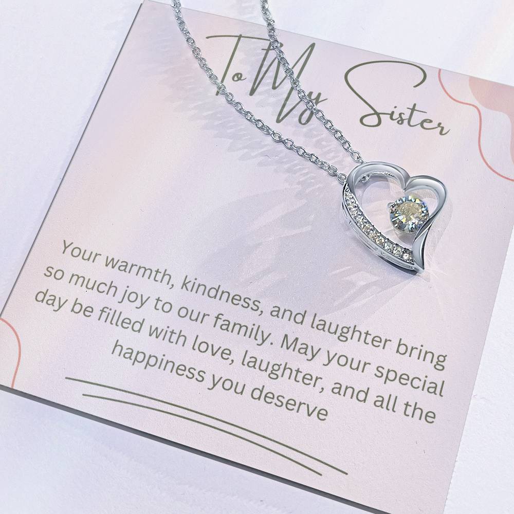 To My Sister Forever Love Necklace