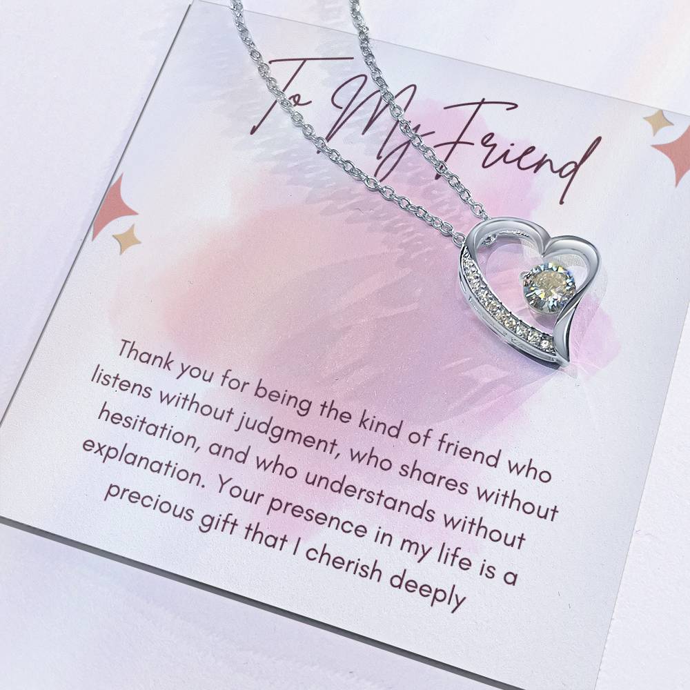 To My Friend Forever Love Necklace