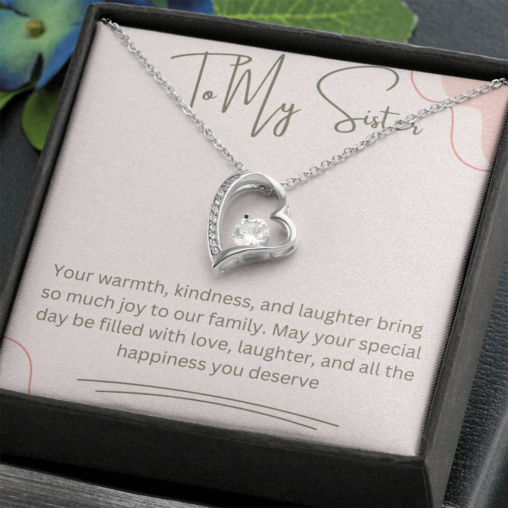 To My Sister Forever Love Necklace
