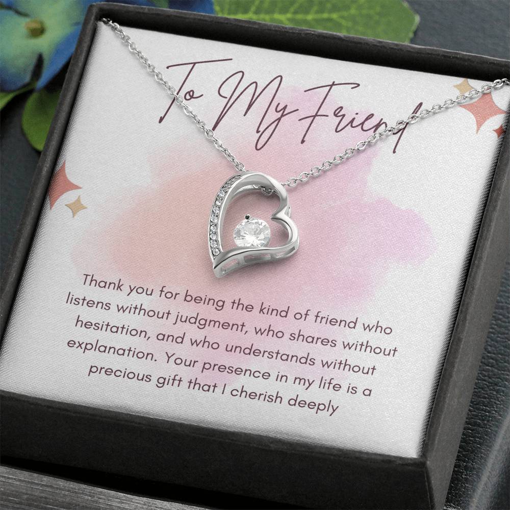 To My Friend Forever Love Necklace