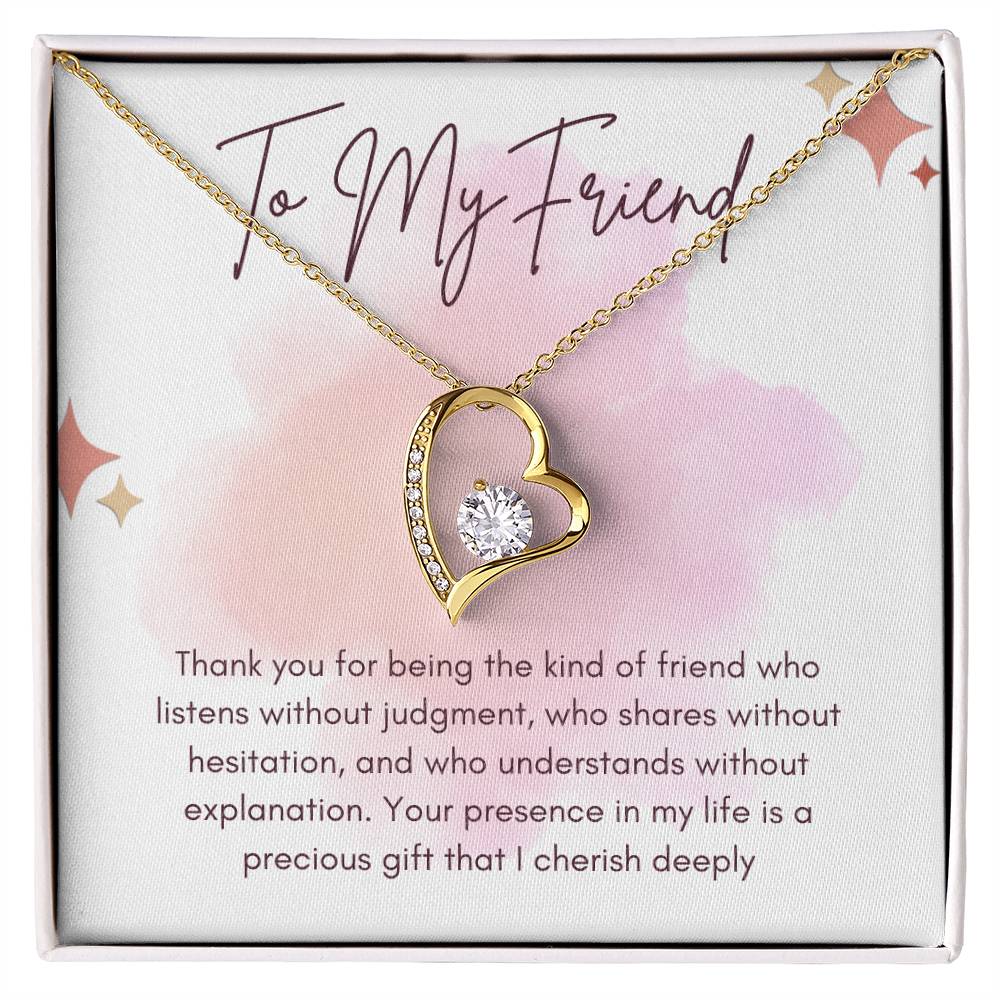 To My Friend Forever Love Necklace