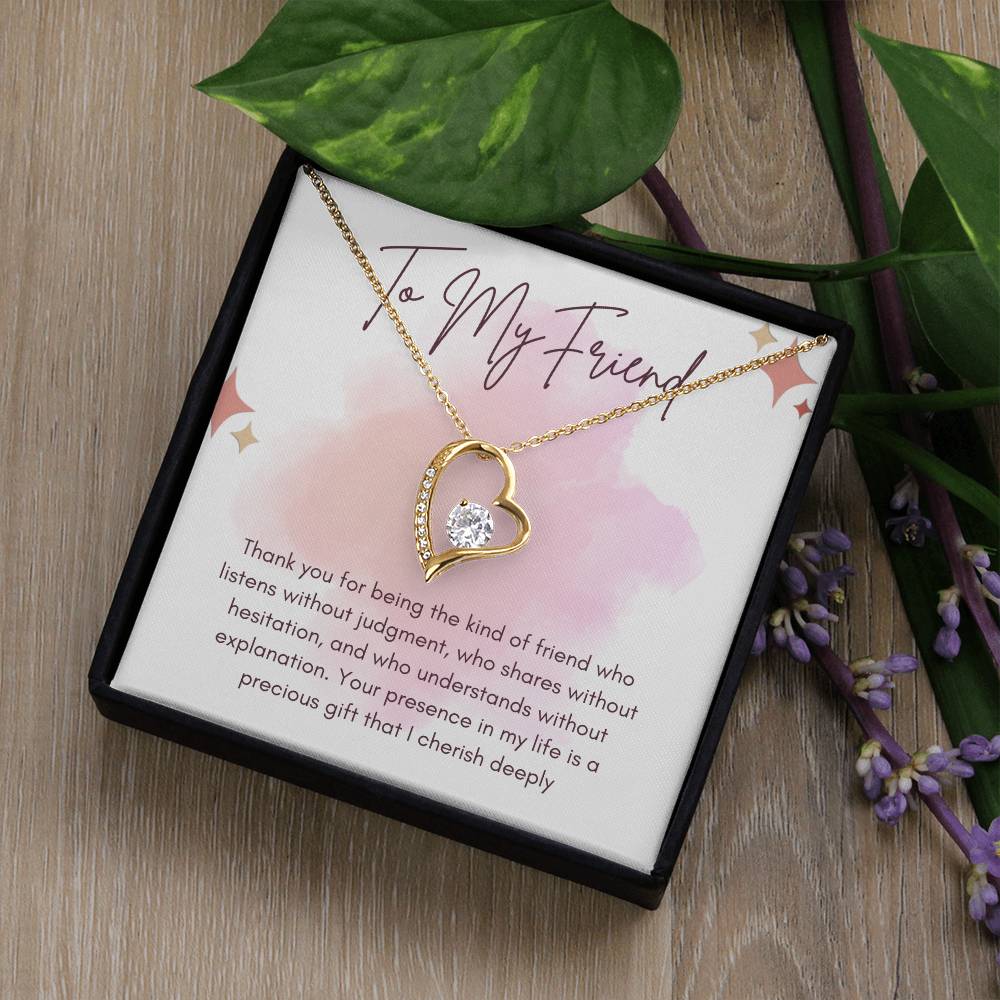 To My Friend Forever Love Necklace