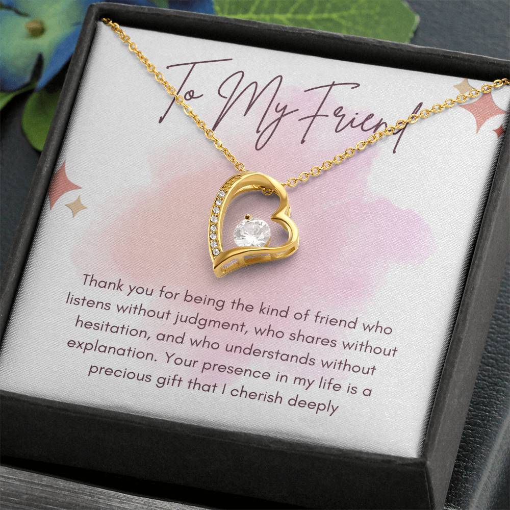 To My Friend Forever Love Necklace