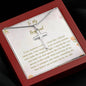 To My Boyfriend Stainless Cross Necklace