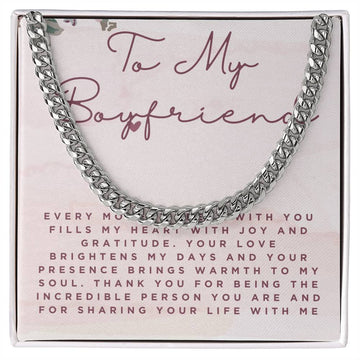 To My Boyfriend Cuban Link Chain