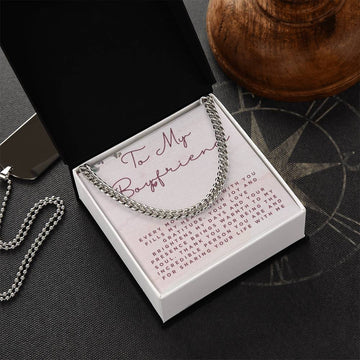 To My Boyfriend Cuban Link Chain