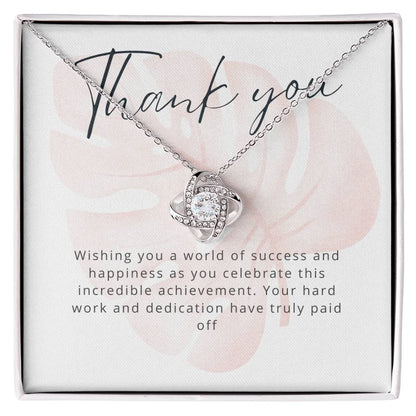 Thank you Love Knot Necklace