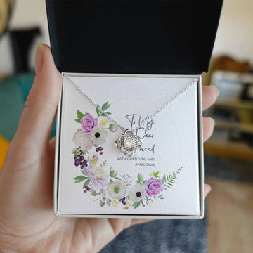 To My Dear Friend Love Knot Necklace