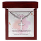 To My Friend Artisan Cross Necklace on Cuban Chain